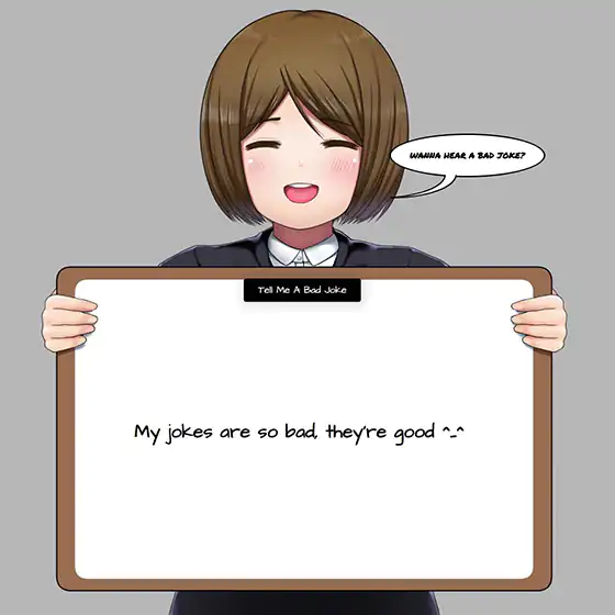 Anime Girl Joke Teller Website Image