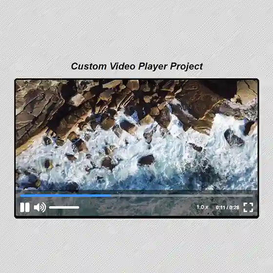 Custom Video Player Website Image