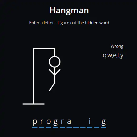 Hangman Game Website Image