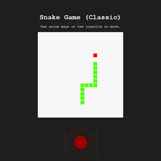 Snake Game Website Image
